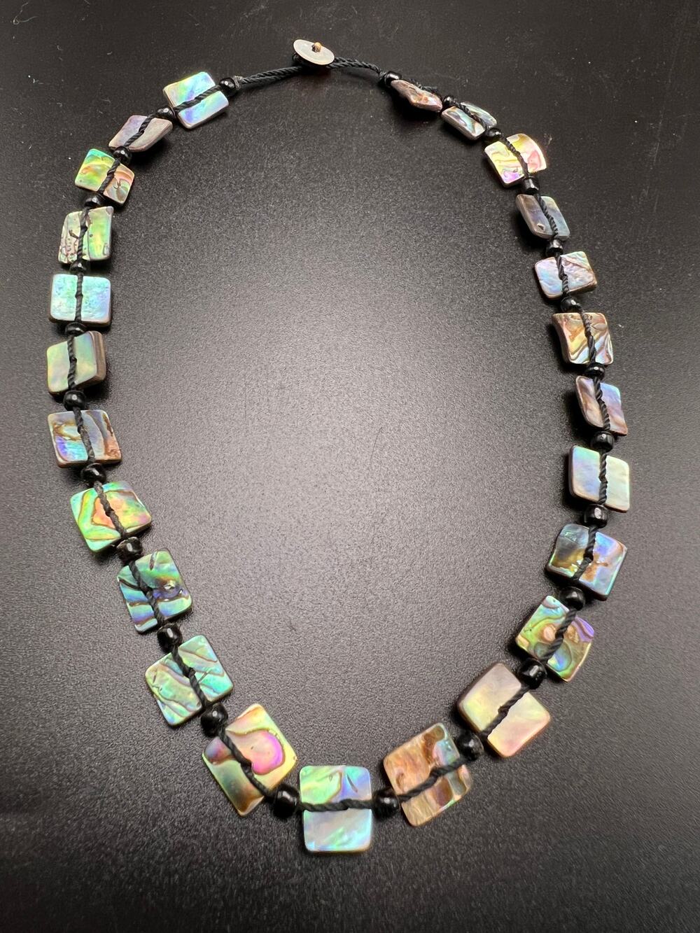 Vintage abalone shell choker necklace Summer beach surfer festival mermaid fairy